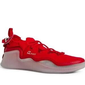 CHRISTIAN LOUBOUTIN Men's Arpoador Low-top Sneakers Red 42.5